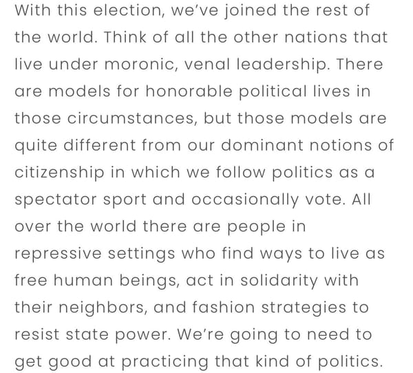 My Post-Election Thought Process